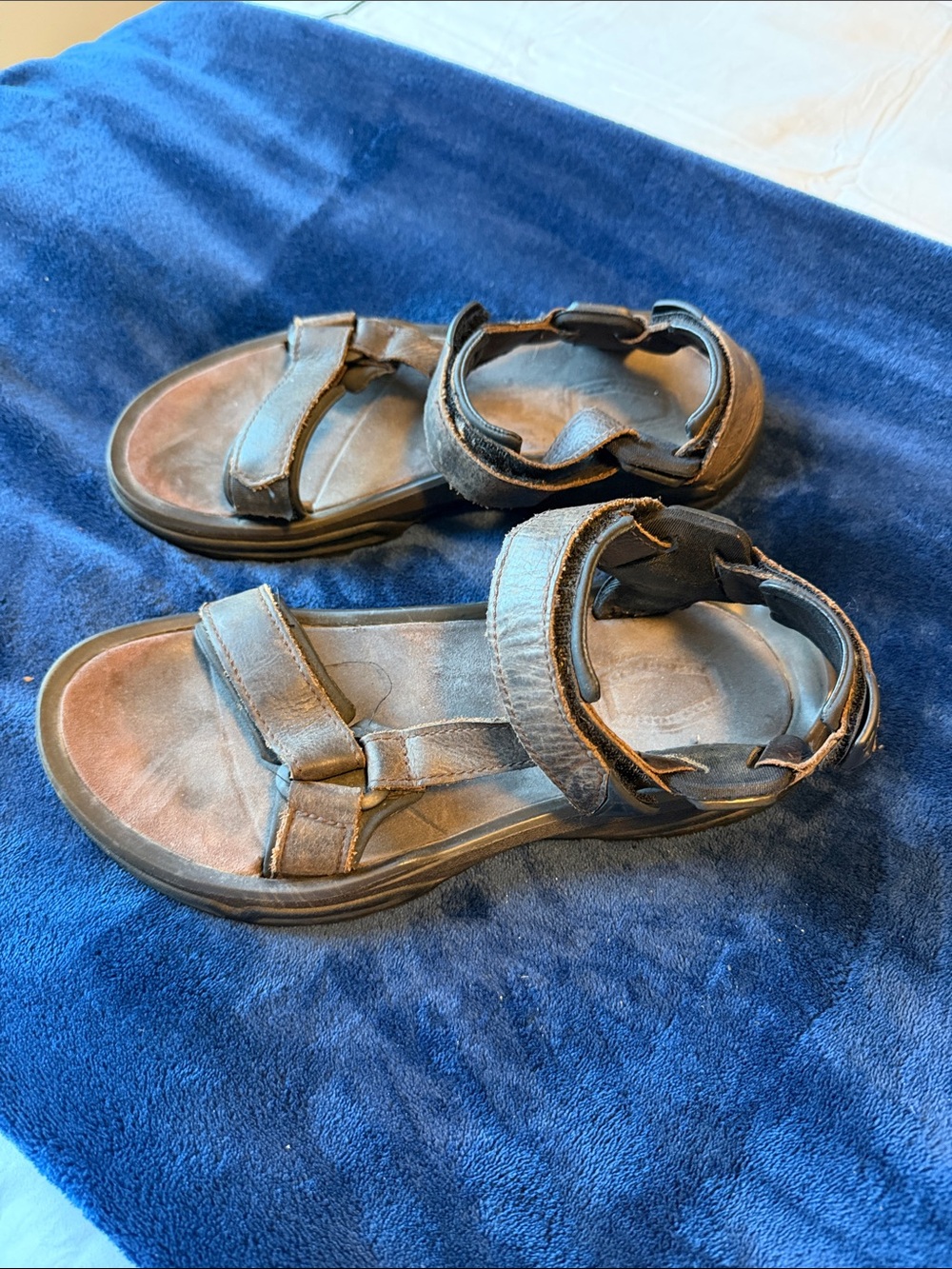 Men’s Teva Brown Adjustable Hook-and-Loop Sport Sandals